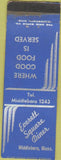 Matchbook Cover - Everett Square Diner Middleboro MA