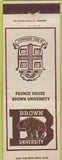 Matchbook Cover - Brown University Faunce House