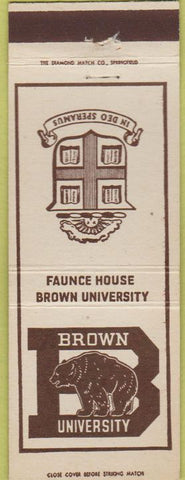 Matchbook Cover - Brown University Faunce House