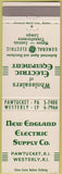 Matchbook Cover - New England Electric Supply Pawtucket Westerly RI GE