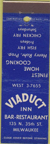 Matchbook Cover - Viaduct Inn Milwaukee WI
