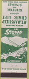 Matchbook Cover - Mount Mansfield Chair Lift Stowe VT girlie