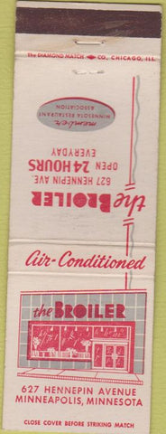 Matchbook Cover - The Broiler Minneapolis MN WEAR