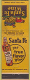 Matchbook Cover - Santa FE Wine Los Angeles CA WEAR
