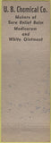 Matchbook Cover - Cast Stone Grave Caults Columbus OH