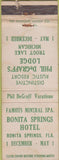 Matchbook Cover - Phil DeGraff's Lodge Trout Lake MI WORN Bonita Springs