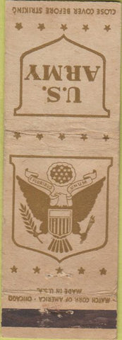 Matchbook Cover - US Army WORN