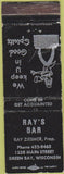 Matchbook Cover - Ray's Bar Green Bay WI WORN CREASES
