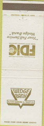 Matchbook Cover - Wedge Bank Alton IL