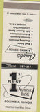 Matchbook Cover - 1st National Bank Columbia IL