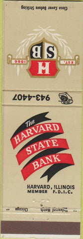 Matchbook Cover - Harvard State Bank IL