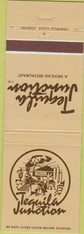 Matchbook Cover - Tequila Junction cactus Beachwood OH Pittsburgh PA
