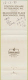 Matchbook Cover - Tequila Junction cactus Beachwood OH Pittsburgh PA