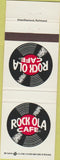 Matchbook Cover - Rock Ola Cafe Greensboro Fayetteville High Point Raleigh NC