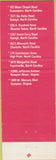 Matchbook Cover - Rock Ola Cafe Greensboro Fayetteville High Point Raleigh NC
