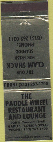 Matchbook Cover - Paddle Wheel Restaurant Naples FL