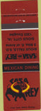 Matchbook Cover - Casa Del Rey Sioux City IA