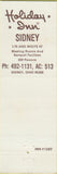 Matchbook Cover - Holiday Inn Sidney OH