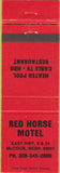 Matchbook Cover - Red Horse Motel McCook NE