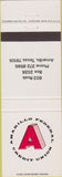 Matchbook Cover - Amarillo Federal Credit Union TX