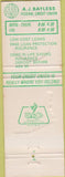 Matchbook Cover - AJ Bayless Credit Union Phoenix AZ