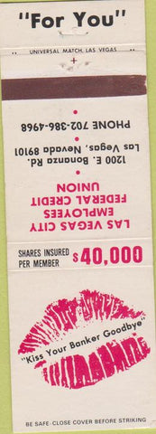 Matchbook Cover - Las Vegas City Employees Credit Union NV