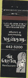 Matchbook Cover - The Grey Fox Mayfield Heights OH
