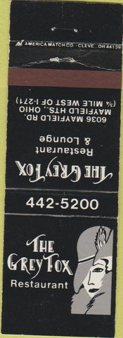 Matchbook Cover - The Grey Fox Mayfield Heights OH