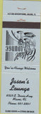 Matchbook Cover - Jason's Lounge Miami FL blue
