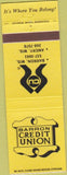 Matchbook Cover - Barron Credit Union Amery Barron WI
