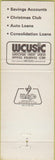 Matchbook Cover - Barron Credit Union Amery Barron WI
