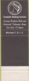 Matchbook Cover - First Virginia Bank Hague Dahlgren Callao Heathsville