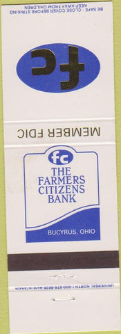 Matchbook Cover - Farmers Citizens Bank Bucyrus OH