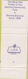 Matchbook Cover - Farmers Citizens Bank Bucyrus OH