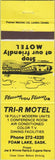 Matchbook Cover - Tri R Motel Foam Lake SK