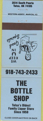 Matchbook Cover - Bottle Shop Tulsa OK liquor