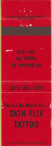Matchbook Cover - Skin Flix Tattoo Coplay PA