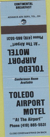 Matchbook Cover - Toledo Airport Motel OH