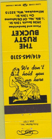Matchbook Cover - Rusty Bucket Milwaukee WI girlie