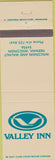 Matchbook Cover - Valley Inn Neenah WI