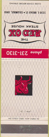 Matchbook Cover - The Red Ox Steak House Columbus OH