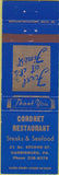 Matchbook Cover - Coronet Restaurant Harrisburg PA