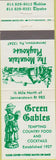 Matchbook Cover - Green Gables Jennerstown PA Mountain Playhouse
