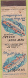 Matchbook Cover - SS Nassau Cruse Ship WORN