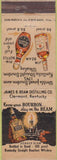 Matchbook Cover - Jim Bean Bourbon Clermont KY
