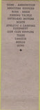 Matchbook Cover - Sports Craft Supply Wichita KS Fishing guns amo