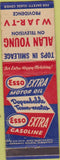 Matchbook Cover - Esso Oil Gas Alan Young TV Providence RI