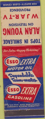 Matchbook Cover - Esso Oil Gas Alan Young TV Providence RI