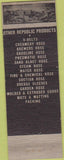 Matchbook Cover - Republic Belting Youngstown OH Bill Gscheidle