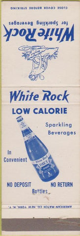 Matchbook Cover - White Rox Sparkling Beverages water? Girlie soda?